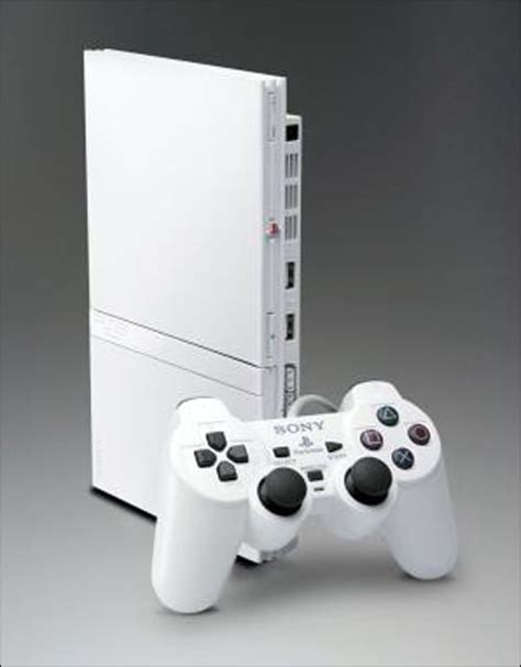 Used Sony Playstation 2 Ps2 White Slim Game Console