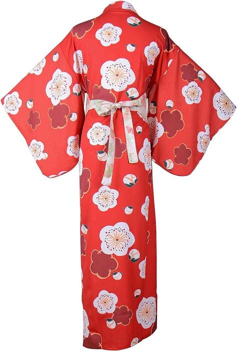 buy women s red kimono costume love live cosplay yukata deluxe sakura flower japanese