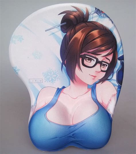 Overwatch Mei Sexy Girl Soft Chest 3d Silicon Mouse Pad Mat Ow Pad Wrist Rest Ebay