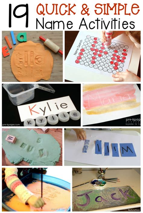 19 Quick Name Activities For Preschoolers The Measured Mom