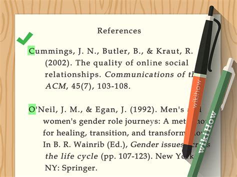 Apa Reference Page Book Example