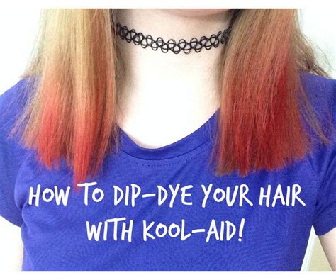 Dip Dye Your Hair Kool Aid Steps Lentine Marine