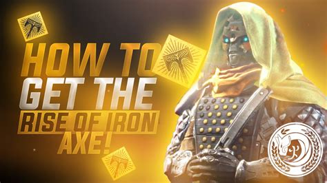 Whilst it's not an exotic or legendary weapon in this dlc you can. HOW TO GET THE RISE OF IRON AXE ! New Iron Banner Items + Legendary Sniper - Destiny Rise Of ...