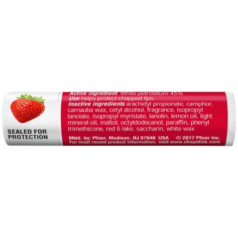 Chapstick Classic Strawberry Lip Balm 015 Oz Frys Food Stores