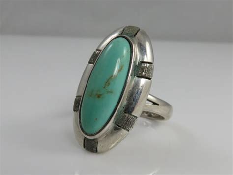 Vintage Sterling Mexican Turquoise Ring EBay