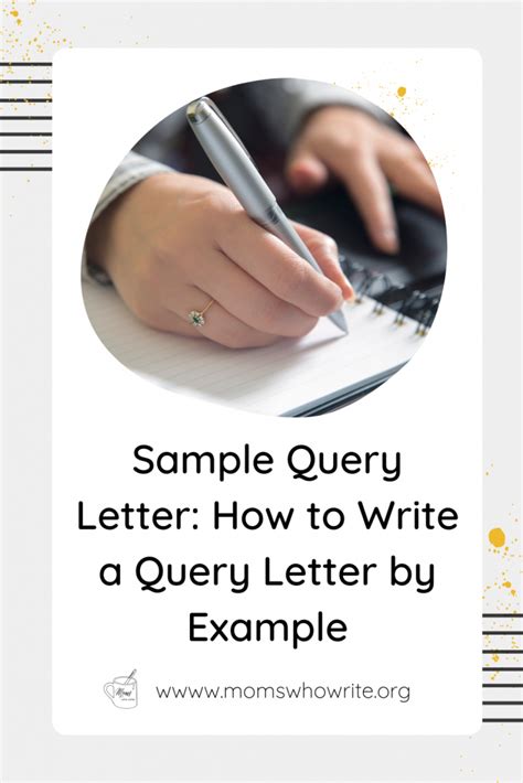 Sample Query Letter How To Write A Query Letter By Example