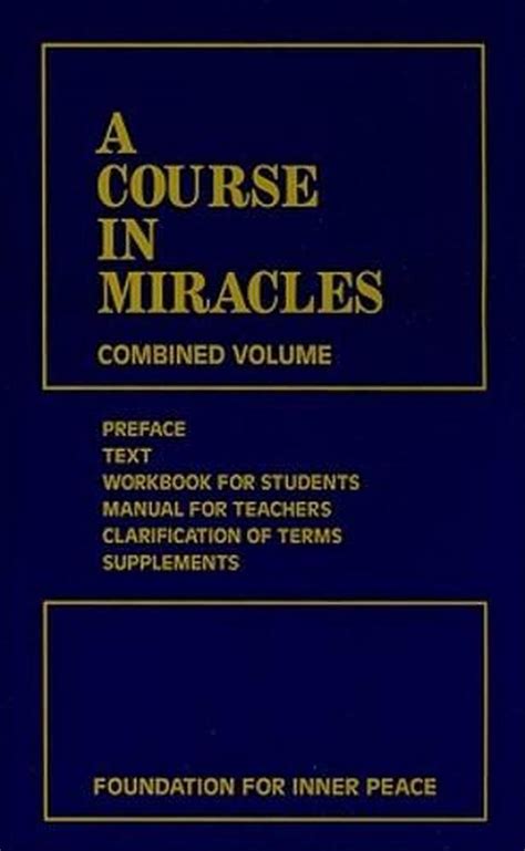A Course In Miracles By Foundation For Inner Peace Paperback