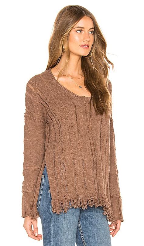Ocean Drive Pullover In Brown Knit Top Tops Pullover