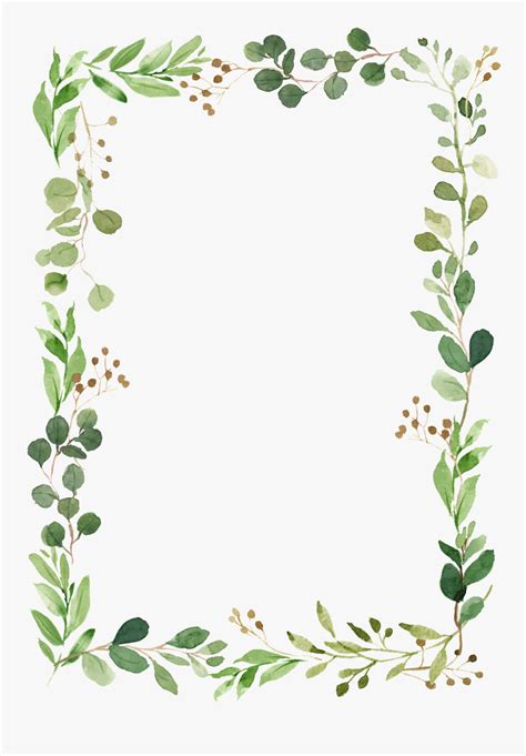 Transparent Leaf Border Transparent Background Foliage Border Hd Png