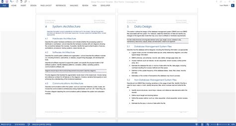 Design Document Template Technical Writing Tips