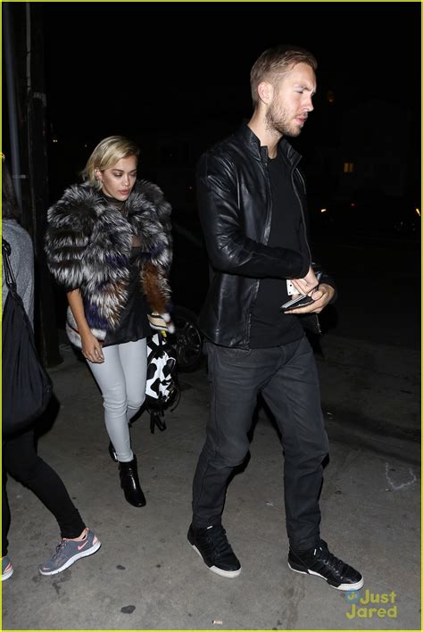Rita Ora Gets In A Recording Session After Pda Filled Date With Calvin Harris Photo