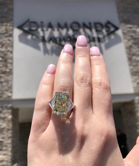 Diamond rings for women engagement with round cut and ruby gemstones 1.25 ct gia. Your Guide to Buying Big Fancy Yellow Diamond Engagement Rings