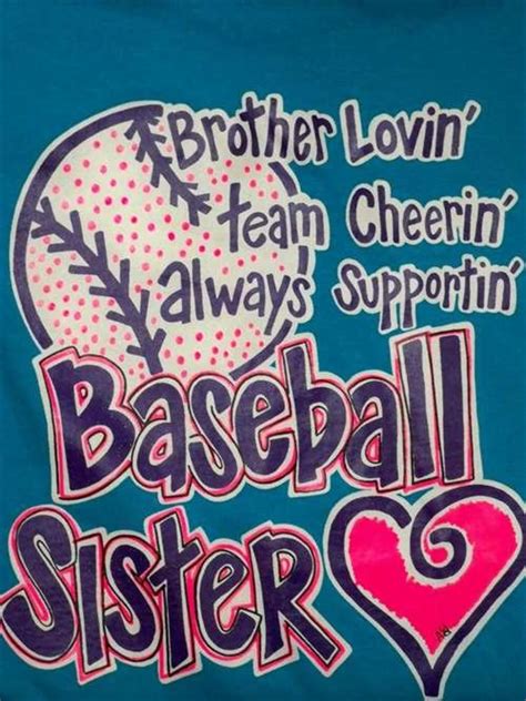 A T Shirt That Says Brother Lovinteam Always Supports Baseball Sister