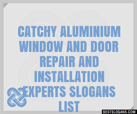 100 Catchy Aluminium Window And Door Repair And Installation Experts