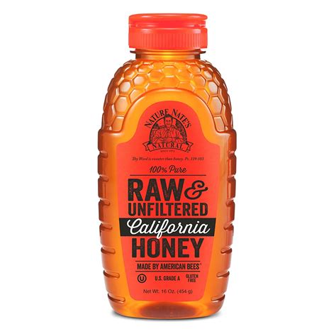 Nature Nates 100 Pure Raw And Unfiltered California Honey 16 Oz