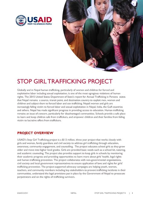 Stop Girl Trafficking Project Fact Sheet Nepal Archive Us