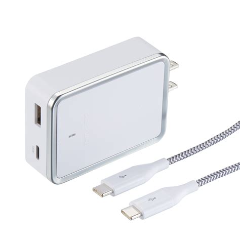 Blackweb White Dual Port Usb Wall Charger With 3 Usb C Cable Walmart