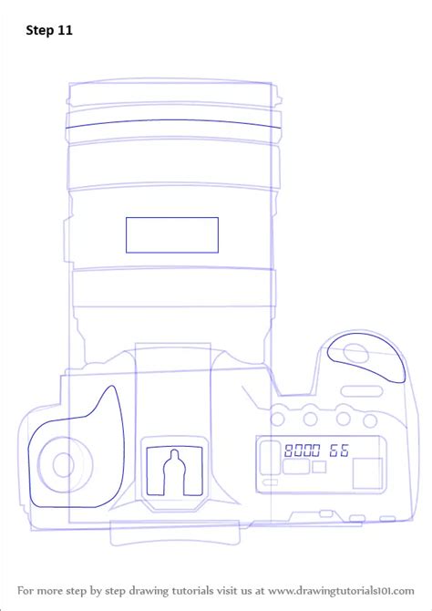 How To Draw A Camera With Lens Everyday Objects Step By Step