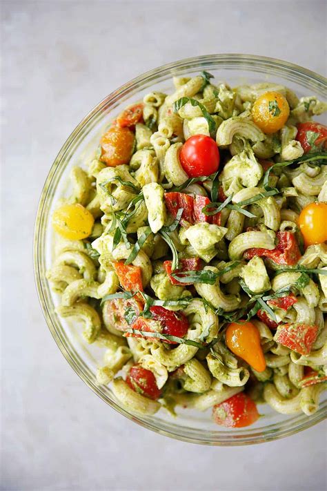 Caprese Pesto Pasta Salad Lexis Clean Kitchen