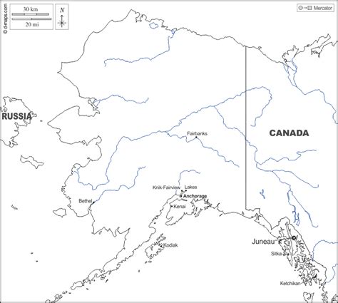 Alaska Mapa Gratuito Mapa Mudo Gratuito Mapa En Blanco Gratuito Plantilla De Mapa Fronteras