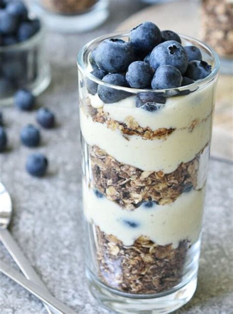 Blueberry Granola And Yoghurt Layered Parfait The Balanced Kitchen