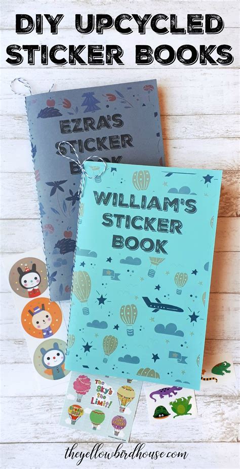 Diy Sticker Books For Kids Simple Upcycled Project That Reduces Waste