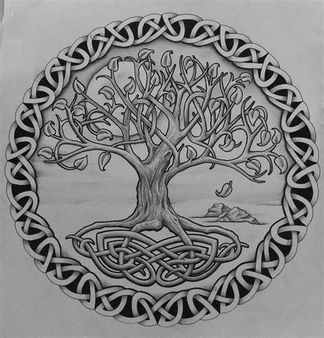 Tree Of Life Кельтские символы Символы викингов Эскиз