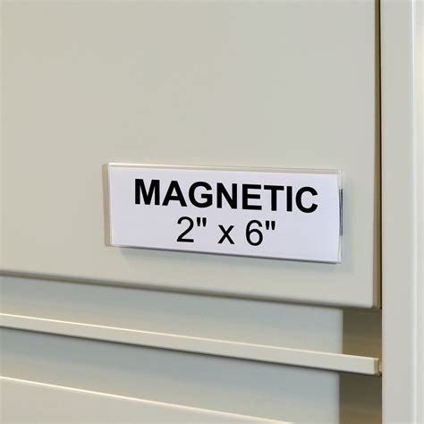 C Line Hol Dex Magnetic Shelfbin Label Holders 2 Inch X 6 Inch 10