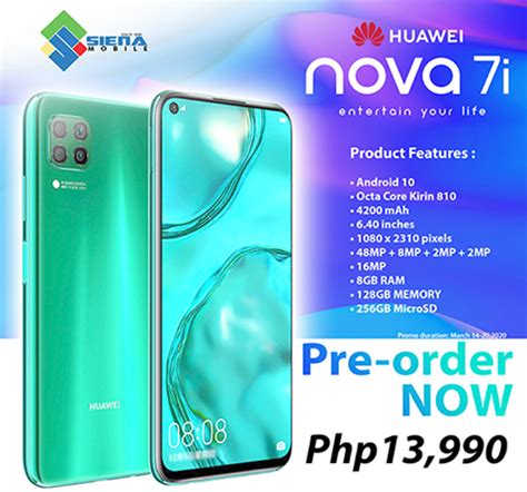 Huawei Nova 7i Price In The Philippines Leaks In Online Listing