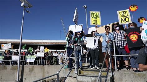 Protest Against Oil Giant Shell In Cape Town South Africa Youtube