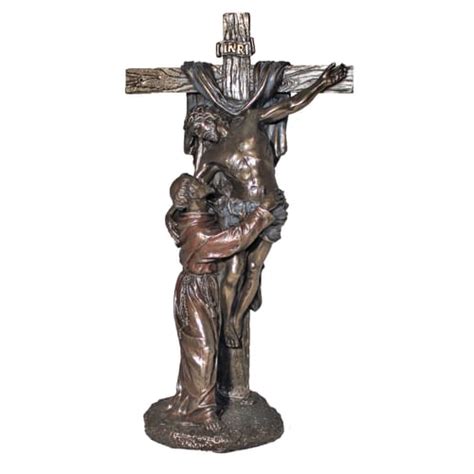 Christ Wst Francis Crucifixion Statue 115 The Catholic Company