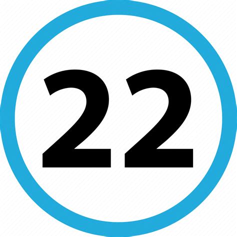 Number 22 Numbers Icon Download On Iconfinder