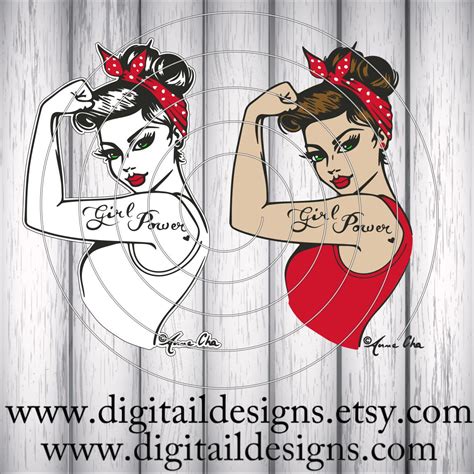 Official Girl Power Svg Eps Ai Dxf Cut File Etsy