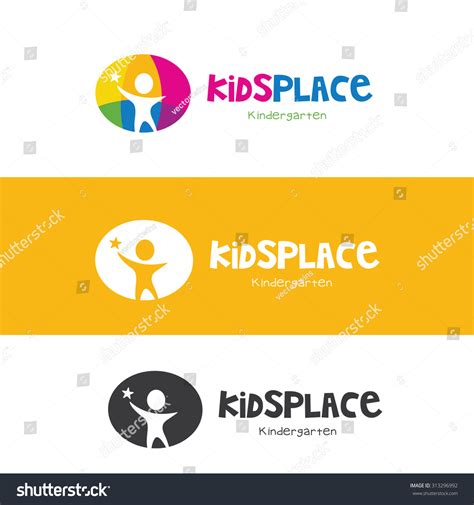 Kids Place Vector Logo Template Stock Vector Royalty Free 313296992