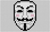 V for Vendetta Pixel Art – BRIK