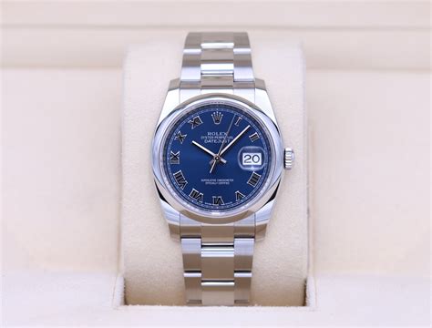 Rolex Datejust 116200 Blue Roman Dial Oyster Box And Papers Nashville