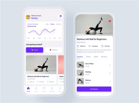 Fitness And Workout Mobile App Concept By Hoangpts On Dribbble
