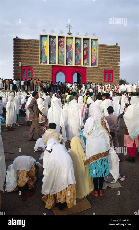 St Marys Orthodox Church Enda Mariam Cathedral With An Overflow Of