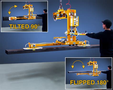 Air Powered Vacuum Lifting With 180 Degree Flip Fabricating And