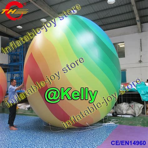 4mh giant inflatable helium balloon for sale colorful inflatable eggs balloon for easter