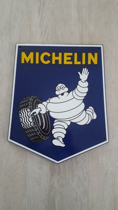 Enamelled Metal Michelin Wall Sign Catawiki