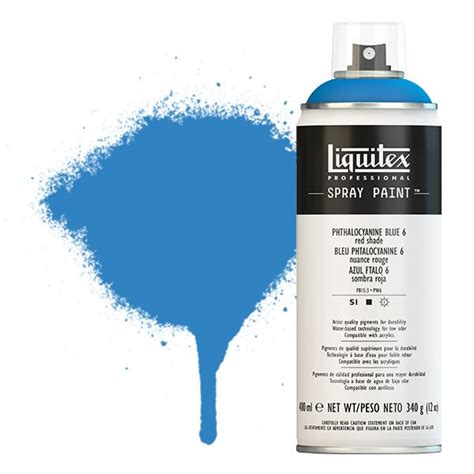 Liquitex Professional Spray Paint 400ml Can Phthalo Blue 6 Red Shade