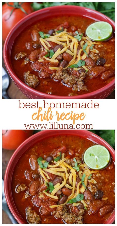 So why not make a quick and simple chili. BEST Chili Recipe - AWARD-WINNING (+VIDEO) | Lil' Luna ...