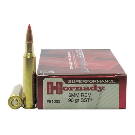 Hornady Superformance 6mm Remington 95 Grain Sst Centerfire Rifle