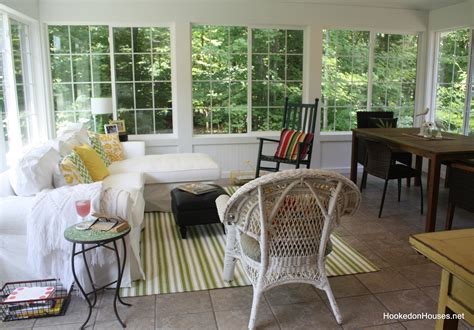 Decorating My Sunroom: Finally Pulling It All Together! - Hooked on Houses
