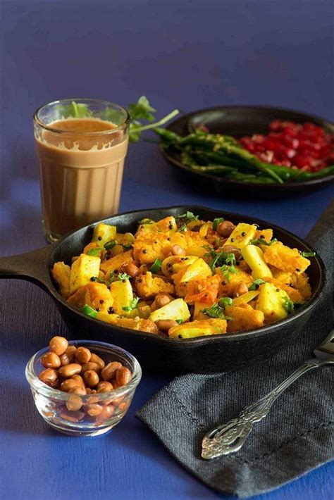 Herb cheese and roasted capsicum sandwich (healthy breakfast) by tarla dalal. Healthy Indian Breakfast | Recipe | Indian breakfast, Poha ...