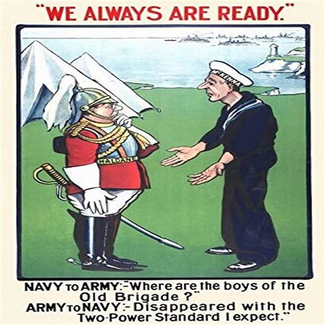 Buy We Always Are Ready Full color lithograph showing Haldane (in Army