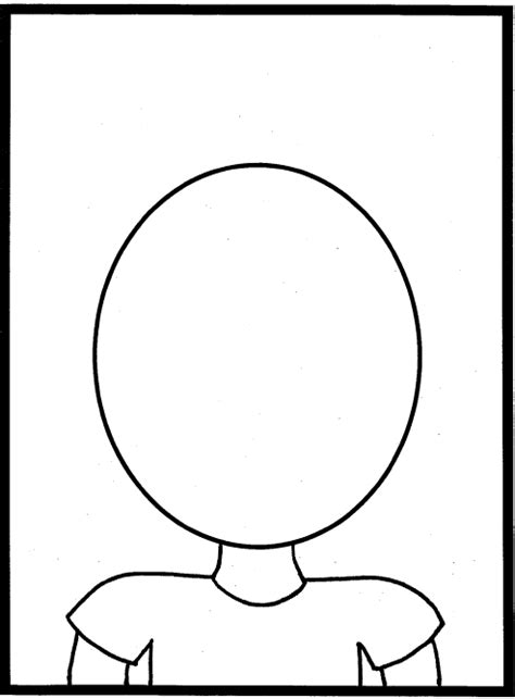 Free Printable Blank Face Template Printable Templates