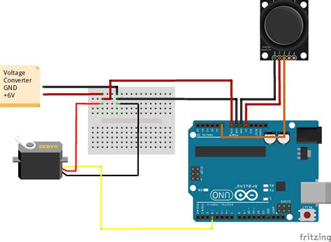 Controlling Servo Angle Using Joystick In Arduino Ide Stempedia