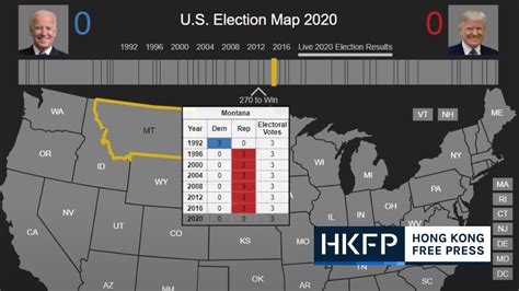 us 2020 election live interactive results map as trump and biden both predict victory hong